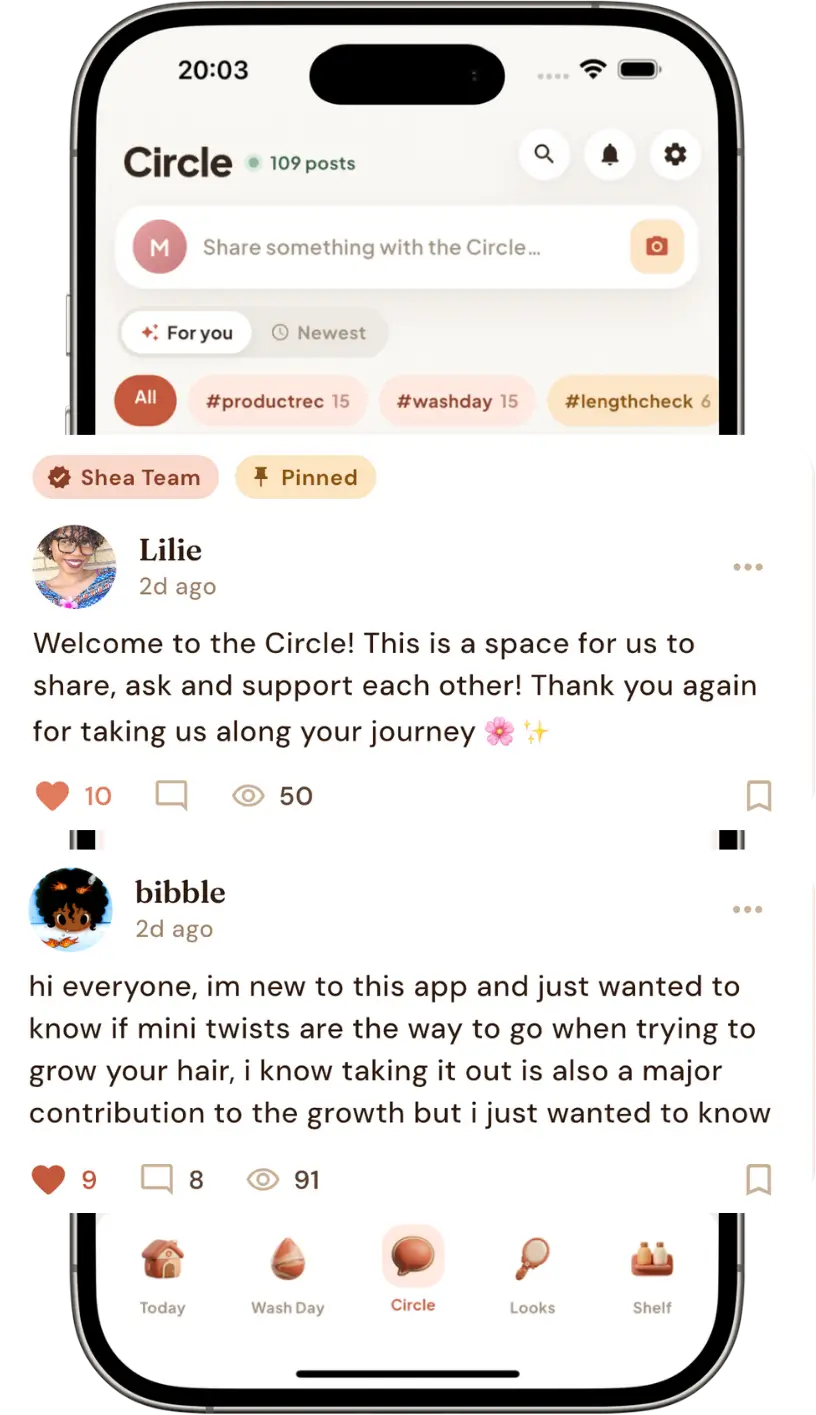 The Shea Circle community feed